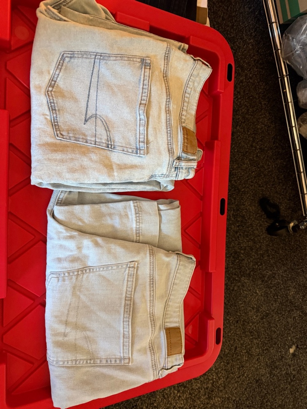 American Eagle Outfitters Light Blue Denim Jeans Bundle size 16